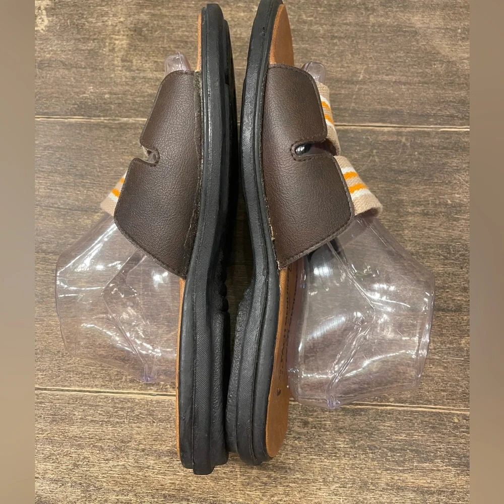 Pach Genuine Leather Footbed Sandals Thailand Slides Size 43‎